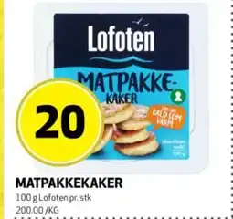 Bunnpris Lofoten Matpakkekaker tilbud
