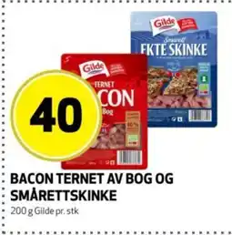 Bunnpris Gilde Bacon ternet av bog og smårettskinke tilbud
