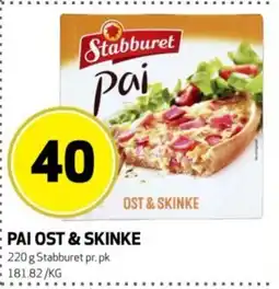Bunnpris Stabburet Pai ost & skinke tilbud