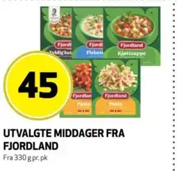 Bunnpris Utvalgte middager fra Fjordland tilbud