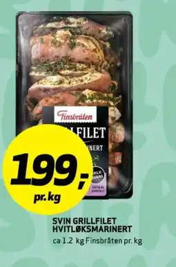 Bunnpris Finsbråten Svin grillfilet hvitløksmarinert tilbud