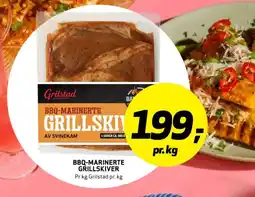 Bunnpris Grilstad BBQ -marinerte grillskiver tilbud