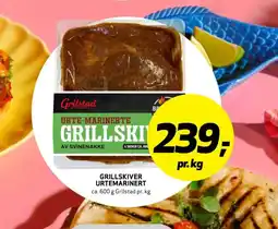 Bunnpris Grilstad Grillskiver urtemarinert tilbud