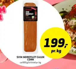 Bunnpris Grilstad Svin indrefilet cajun corn tilbud