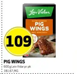 Bunnpris Leiv Vidar Pig wings tilbud