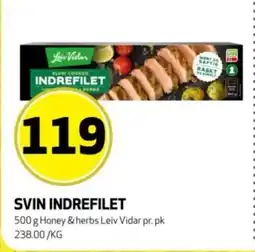 Bunnpris Leiv Vidar Svin indrefilet tilbud