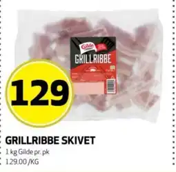 Bunnpris Gilde Grillribbe skivet tilbud