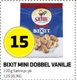 Bunnpris Sætre Bixit mini dobbel vanilje tilbud