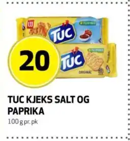 Bunnpris TUC Kjeks salt og paprika tilbud