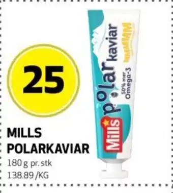 Bunnpris Mills polarkaviar tilbud