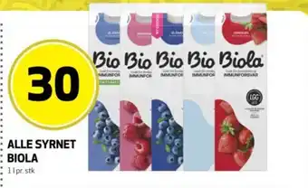 Bunnpris Alle syrnet Biola tilbud