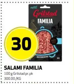 Bunnpris Grilstad Salami familia tilbud