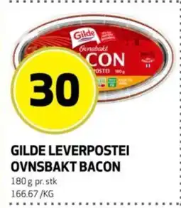 Bunnpris Gilde leverpostei ovnsbakt bacon tilbud