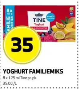 Bunnpris Tine Yoghurt familiemiks tilbud