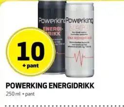 Bunnpris Powerking energidrikk tilbud