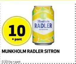 Bunnpris Munkholm radler sitron tilbud