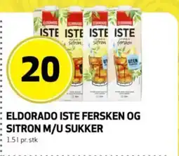 Bunnpris Eldorado Iste fersken og sitron m/u sukker tilbud