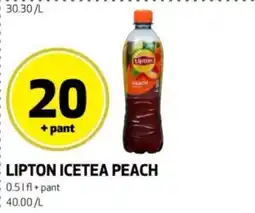Bunnpris Lipton Icetea peach tilbud
