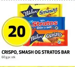 Bunnpris Crispo, Smash og stratos bar tilbud