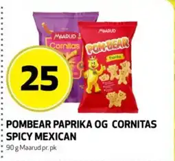 Bunnpris MAARUD Pombear paprika og cornitas spicy mexican tilbud