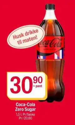 Coop Extra COCA-COLA ZERO SUGAR tilbud
