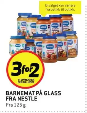 Bunnpris Barnemat på glass fra Nestle tilbud