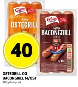 Bunnpris Gilde Ostegrill og bacongrill m/ost tilbud