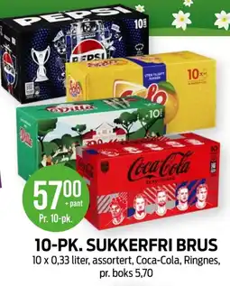 Kiwi 10-pk. Sukkerfri brus tilbud