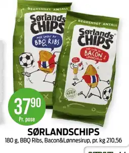Kiwi Sørlandschips tilbud