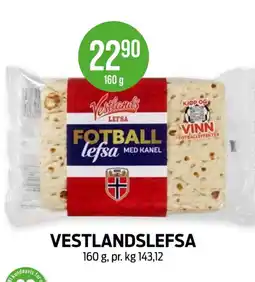 Kiwi Vestlandslefsa tilbud