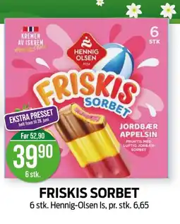 Kiwi Friskis sorbet tilbud
