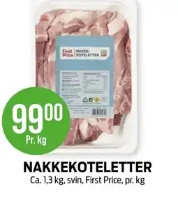 Kiwi First Price Nakkekoteletter tilbud