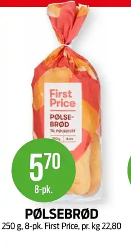 Kiwi First Price Pølsebrød tilbud