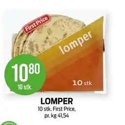 Kiwi First Price Lomper tilbud