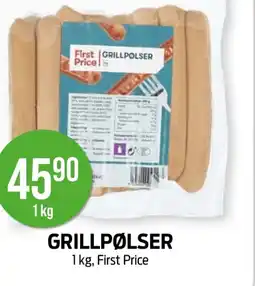 Kiwi First Price Grillpølser tilbud