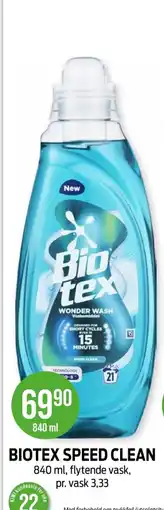 Kiwi Biotex speed clean tilbud