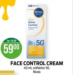 Kiwi NIVEA Face control cream tilbud