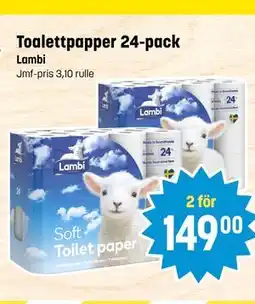 Eurocash Toalettpapper 24-pack tilbud