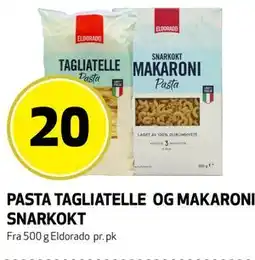 Bunnpris PASTA TAGLIATELLE OG MAKARONI SNARKOKT tilbud