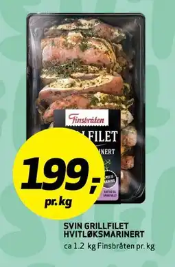 Bunnpris SVIN GRILLFILET HVITLØKSMARINERT tilbud