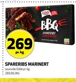 Bunnpris SPARERIBS MARINERT tilbud