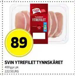 Bunnpris SVIN YTREFILET TYNNSKÅRET tilbud