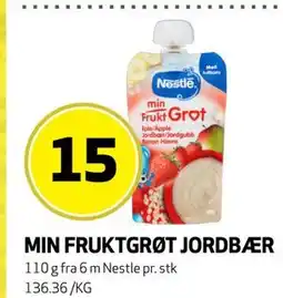 Bunnpris MIN FRUKTGRØT JORDBÆR tilbud