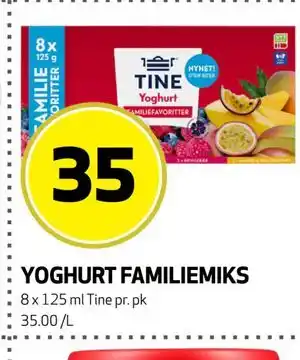 Bunnpris YOGHURT FAMILIEMIKS tilbud