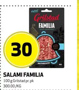 Bunnpris SALAMI FAMILIA tilbud