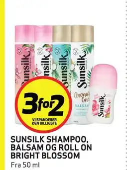 Bunnpris SUNSILK SHAMPOO, BALSAM OG ROLL ON tilbud