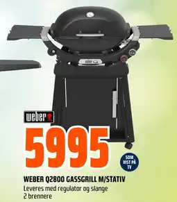 Coop Obs Weber q2800 gassgrill m/stativ tilbud