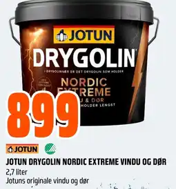 Coop Obs Jotun drygolin nordic extreme vindu og dør tilbud