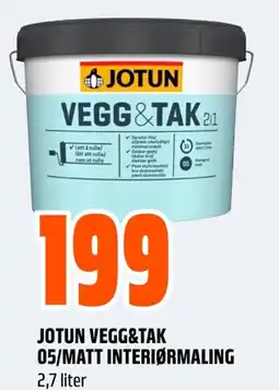 Coop Obs Jotun vegg&tak 05/matt interiørmaling tilbud