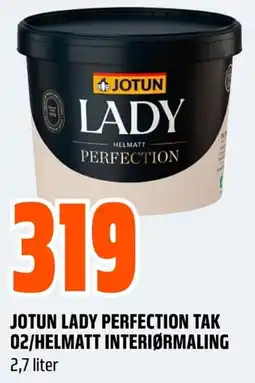 Coop Obs Jotun lady perfection tak 02/helmatt interiørmaling tilbud